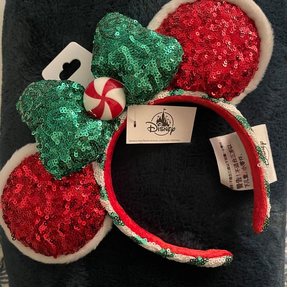 COPY - Disney Parks 2020 Holiday Minnie Ears Headband - Picture 1 of 3